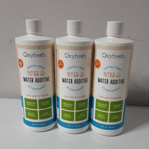 NEW BUNDLE OF Oxyfresh Dental Care Water Additive for Dogs and Cats, 3 x 473mL - Picture 1 of 4